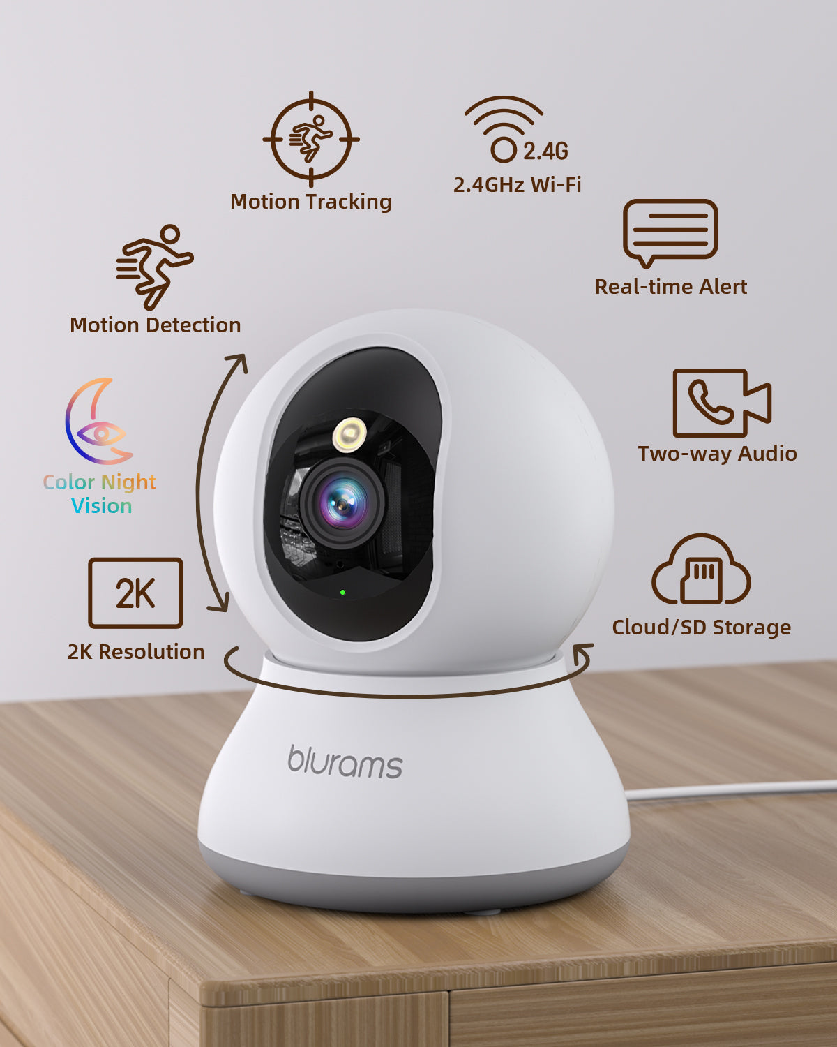 2K Pet Camera with Phone App - 2