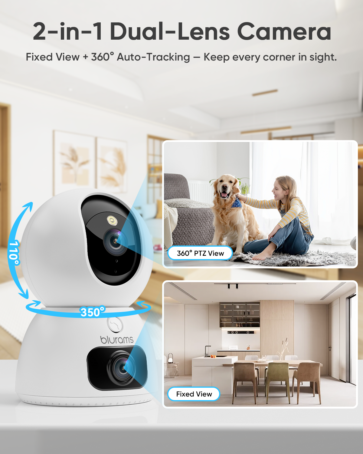 2K FHD Dual Lens Camera