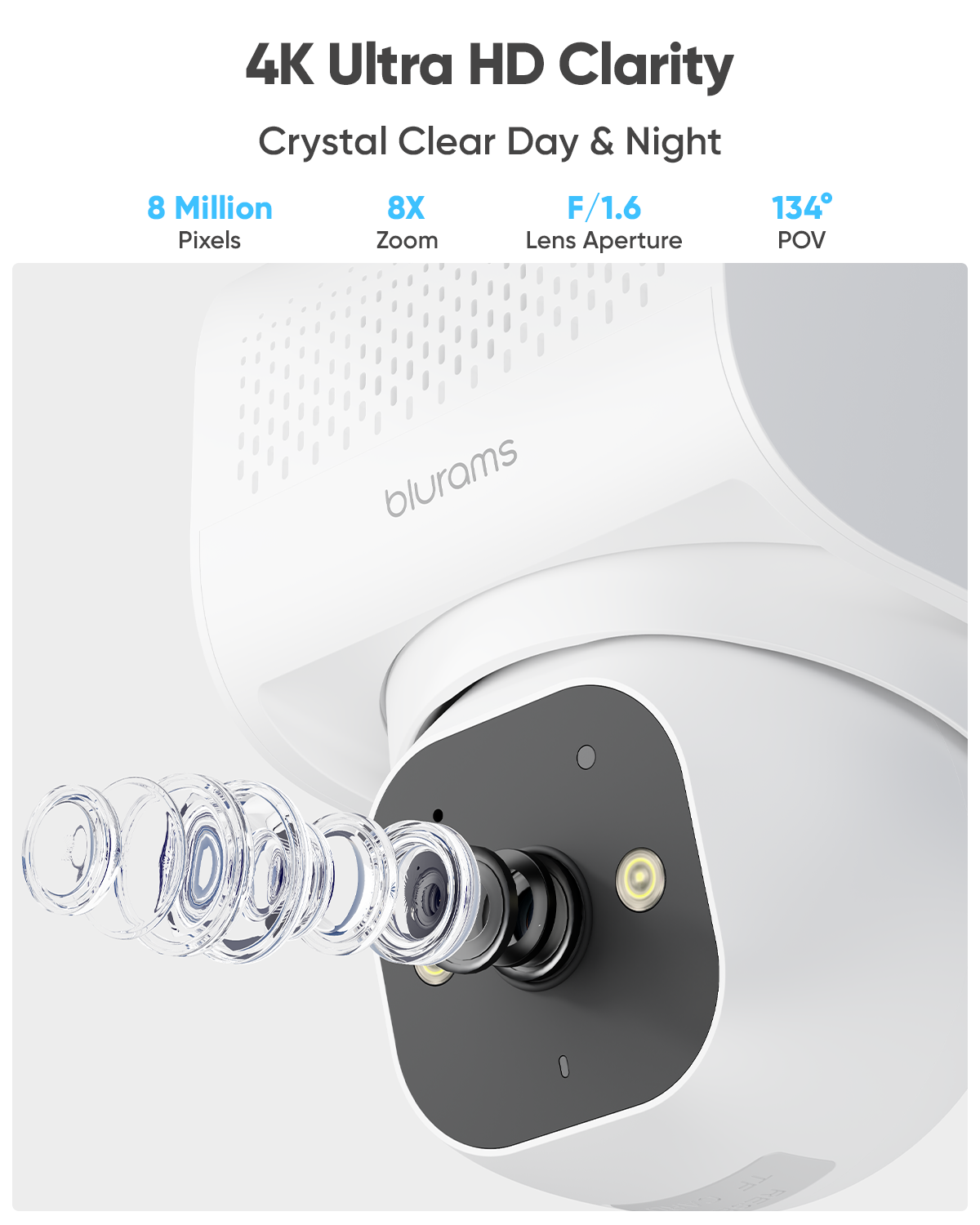 blurams 4K Ultra HD Security Cameras - 4